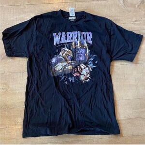 Marvel Thanos Warrior timestone Infinite Power avengers Distressed Tshirt Sz L